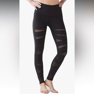 Lululemon Women Wunder Under High Rise Tech Mesh Leggings 28” Black Size 6